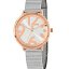 Reloj Marea Mujer con esfera plateada y grandes números dorados